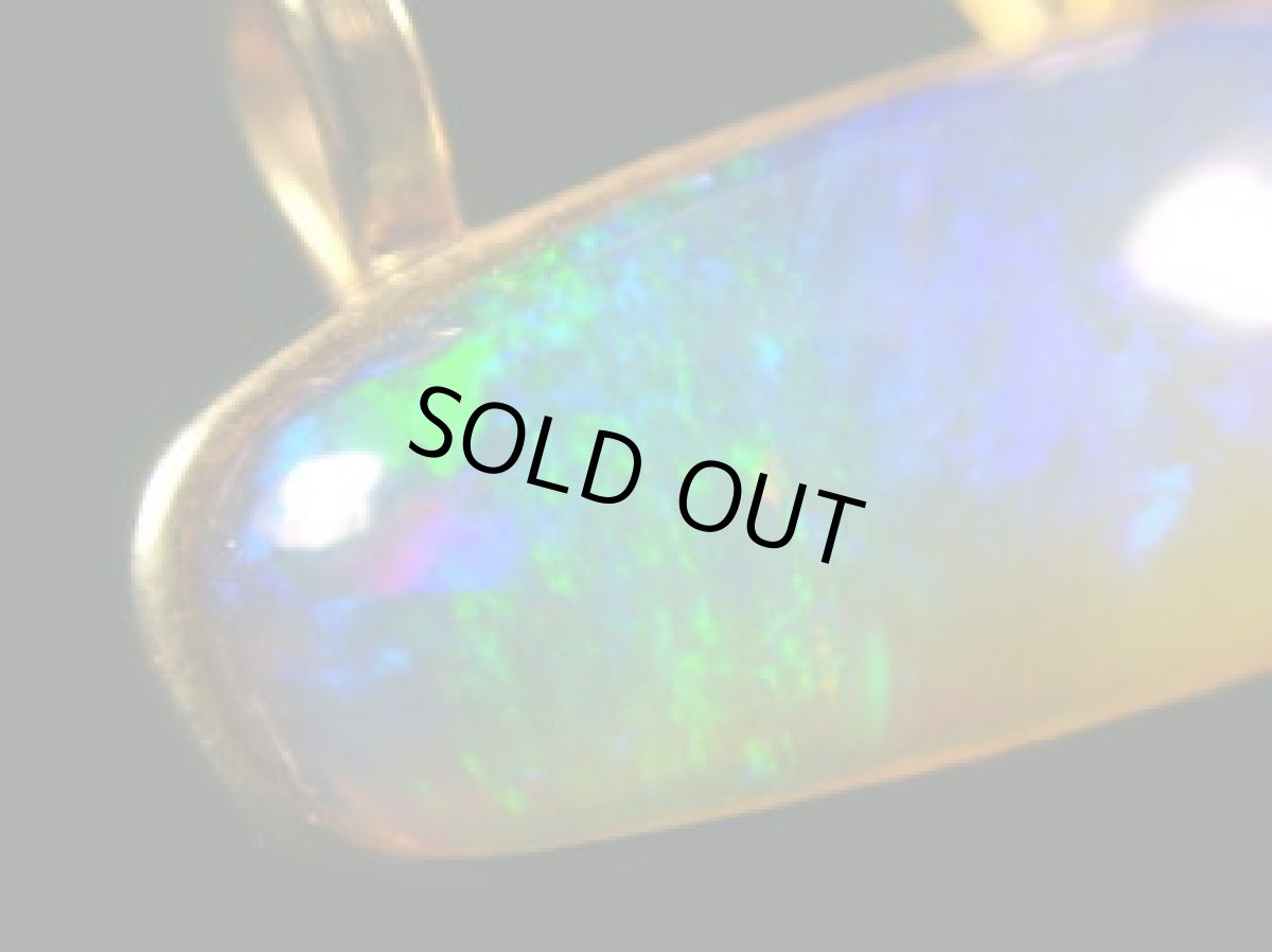 画像4: Ｋ18ヤワ産オパールペンダント (4)