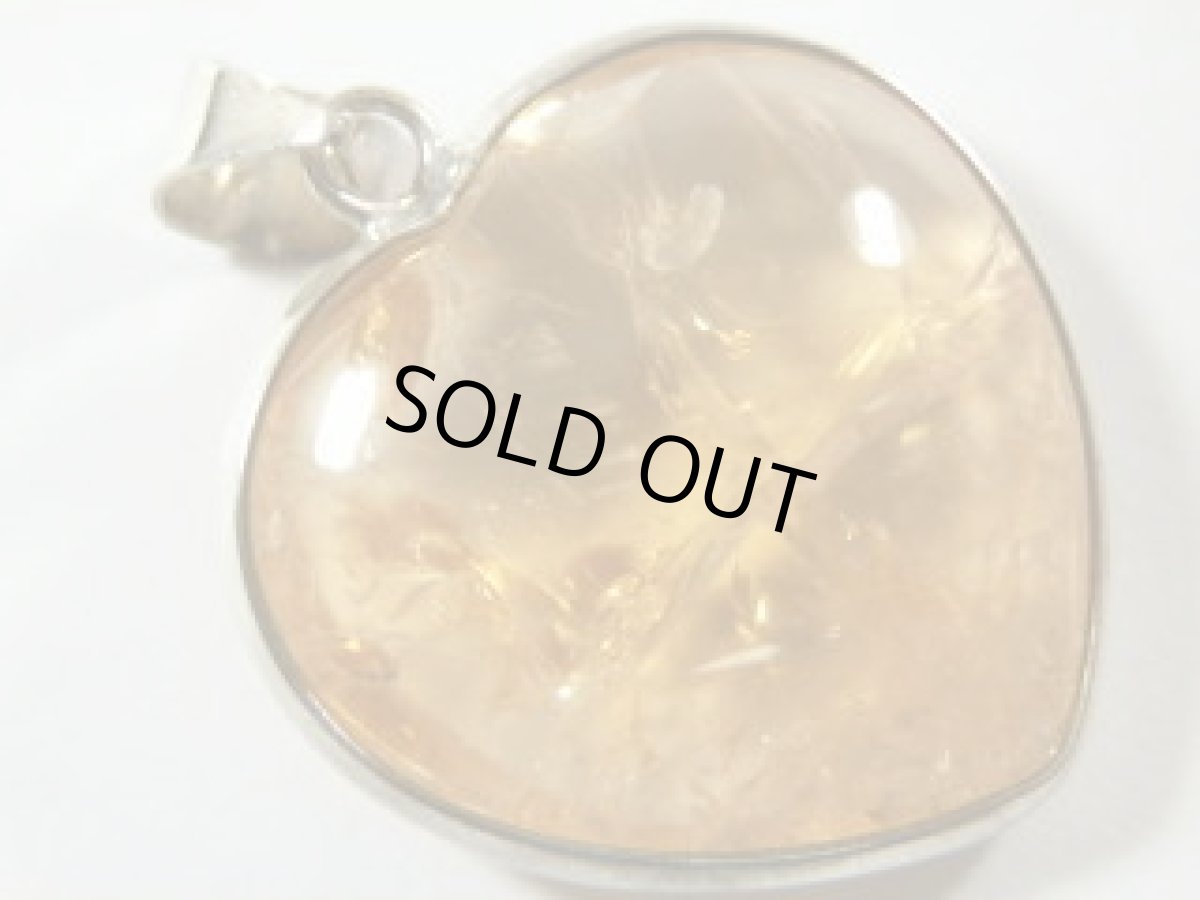 画像2: シトリンハートペンダントＡ (2)