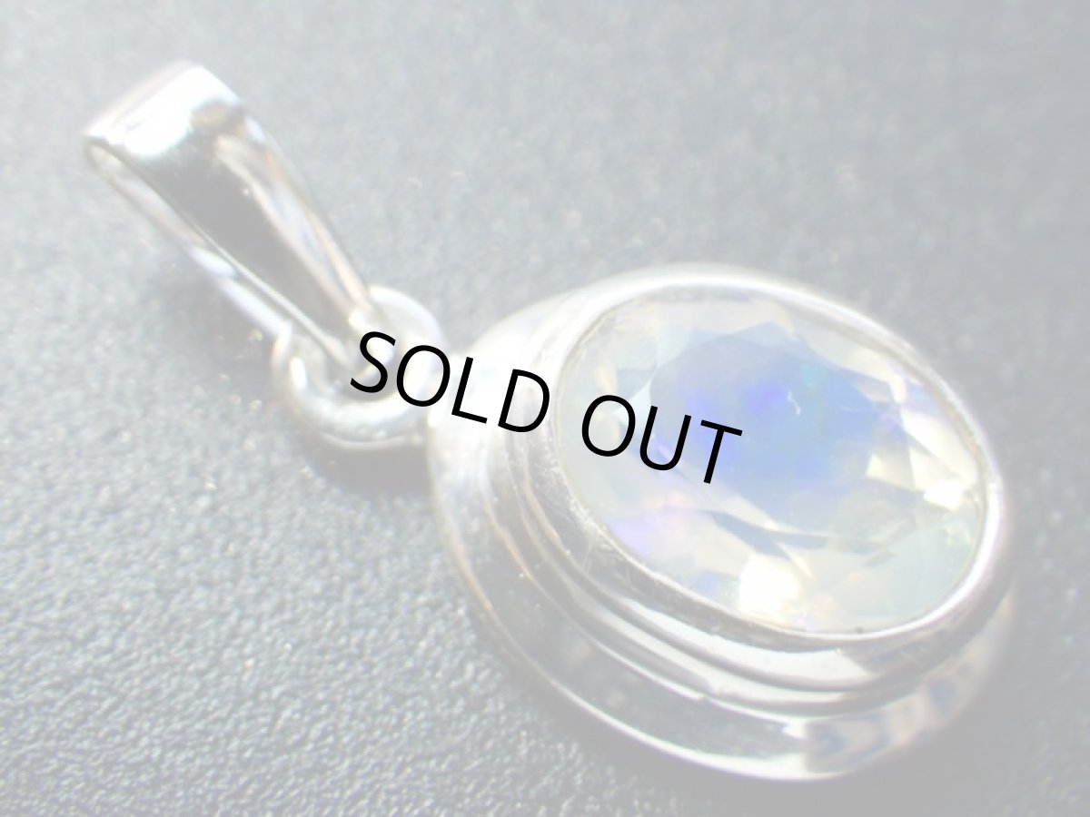 画像3: エチオピアオパールシルバーペンダントトップB (3)