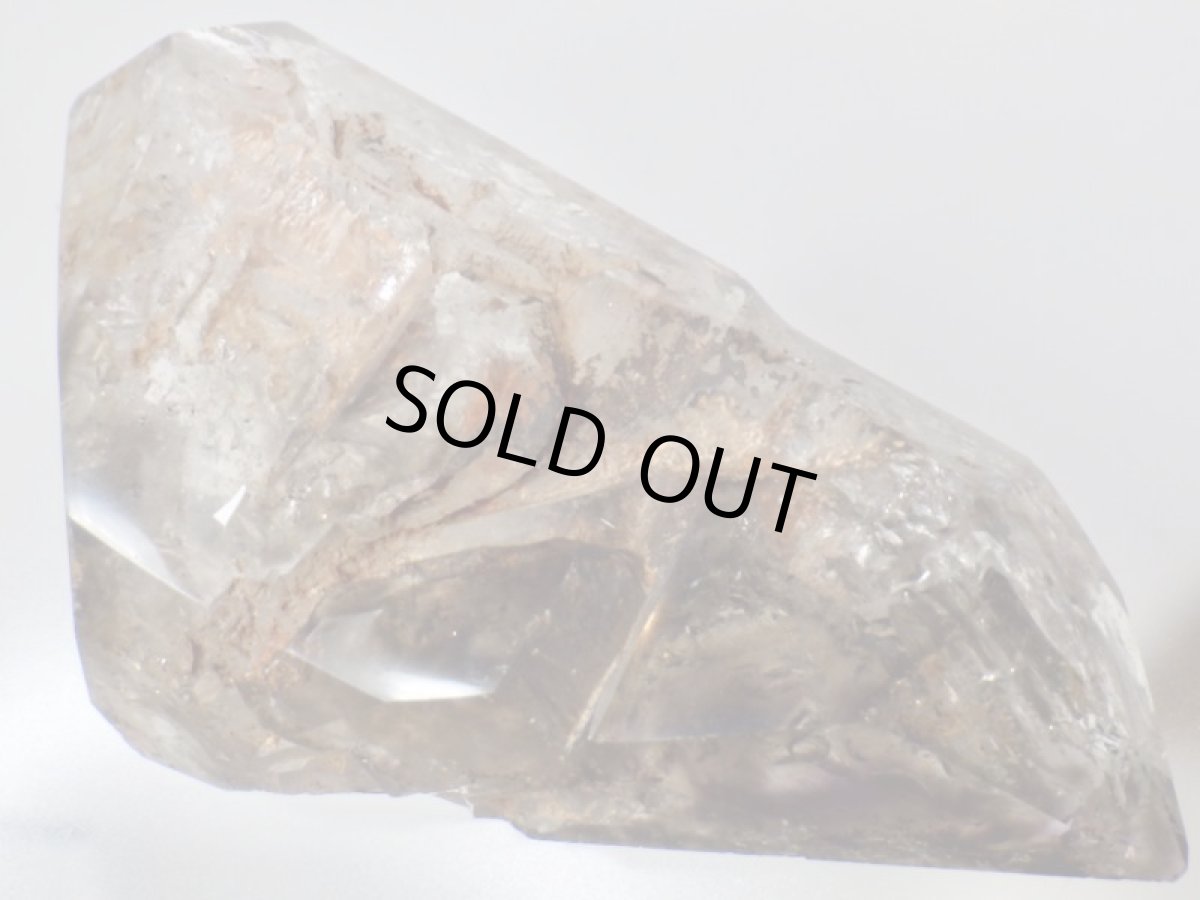 画像2: ブラジル産水入りスモーキーアメジストカテドラル磨き (2)