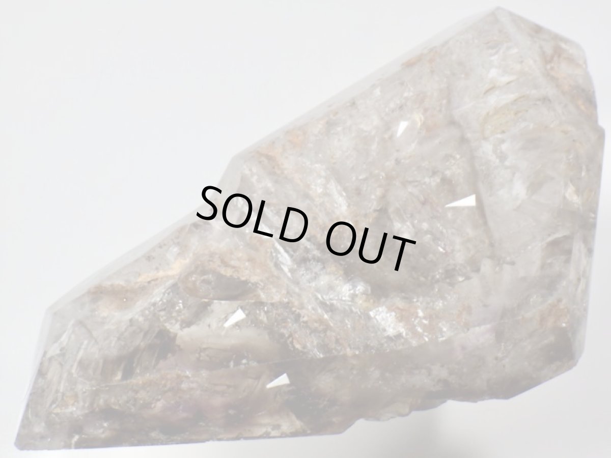 画像7: ブラジル産水入りスモーキーアメジストカテドラル磨き (7)