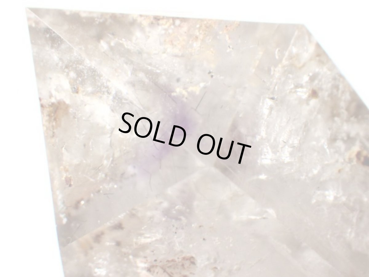 画像10: ブラジル産水入りスモーキーアメジストカテドラル磨き (10)