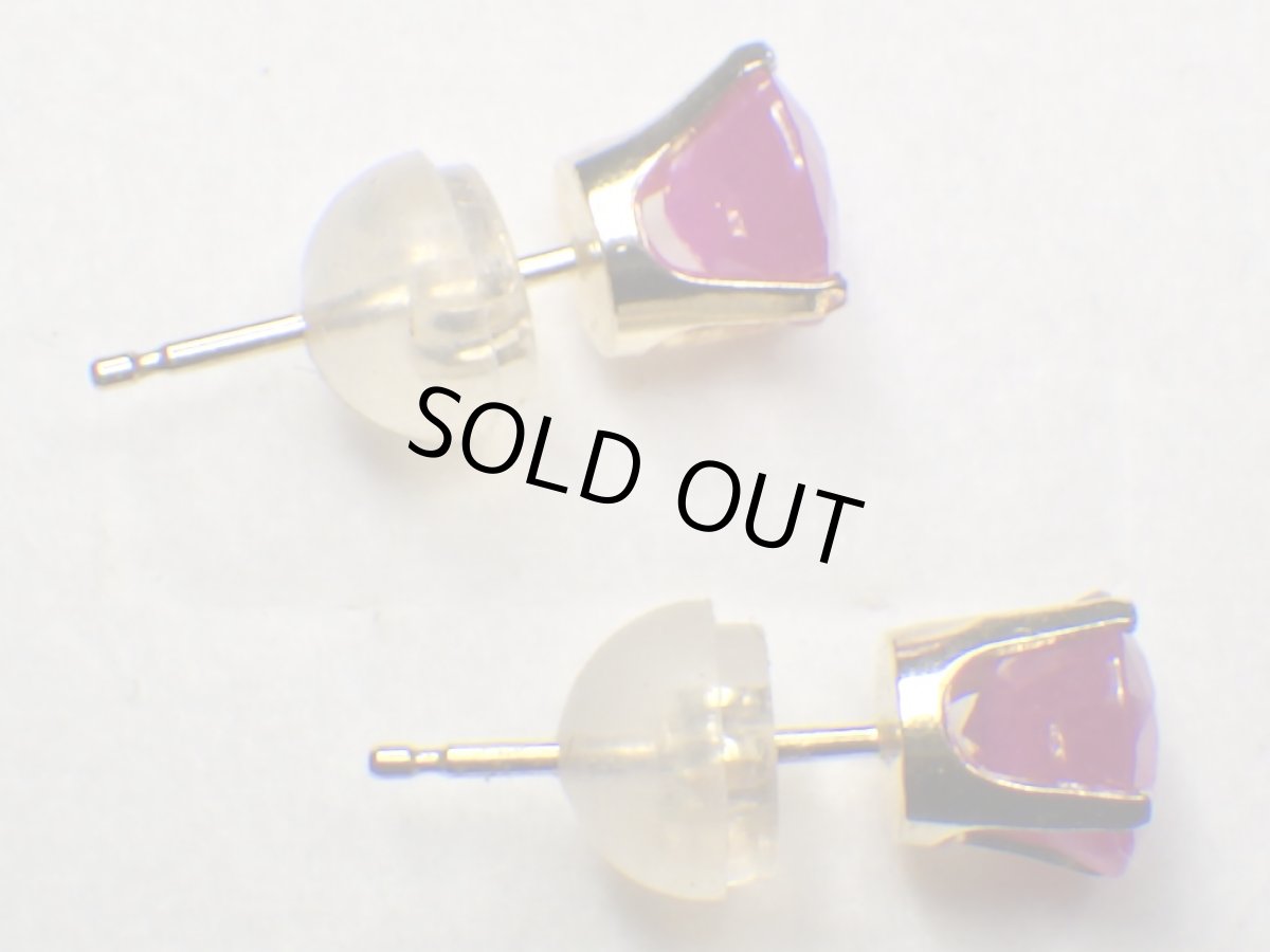 画像6: K14 ルビーピアス (6)