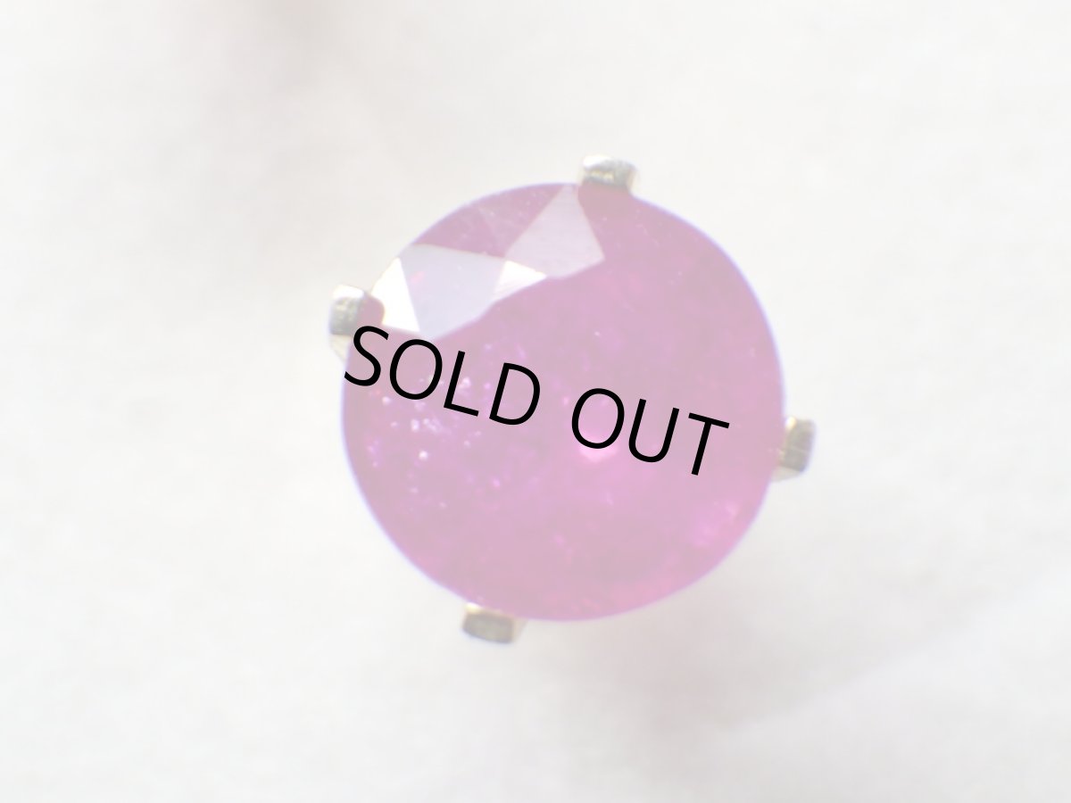 画像3: K14 ルビーピアス (3)