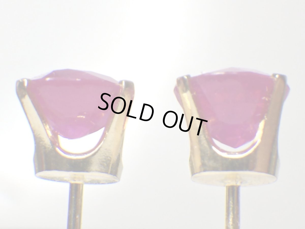 画像4: K14 ルビーピアス (4)