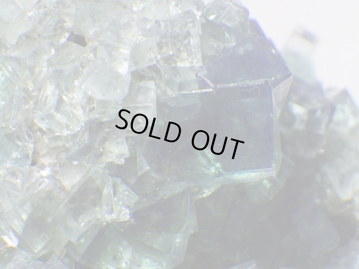 画像3: 強蛍光性蛍石母岩付クラスターＡ (3)