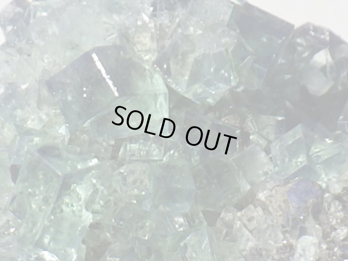 画像8: 強蛍光性蛍石母岩付クラスターＡ (8)