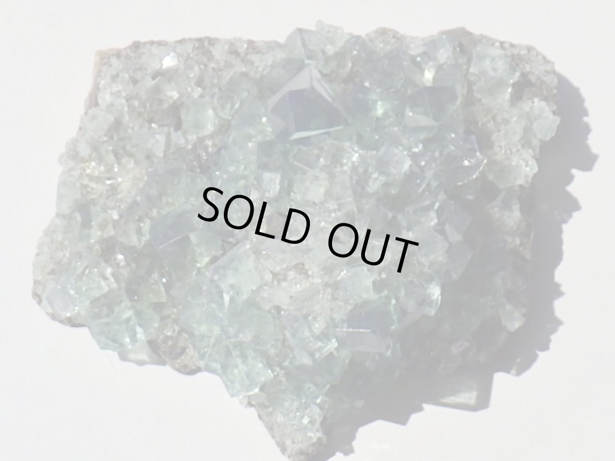 画像6: 強蛍光性蛍石母岩付クラスターＡ (6)