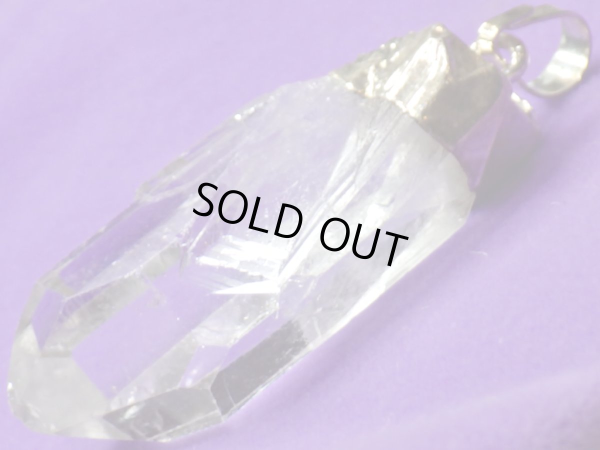 画像4: 925SV水晶原石ペンダントＥ (4)