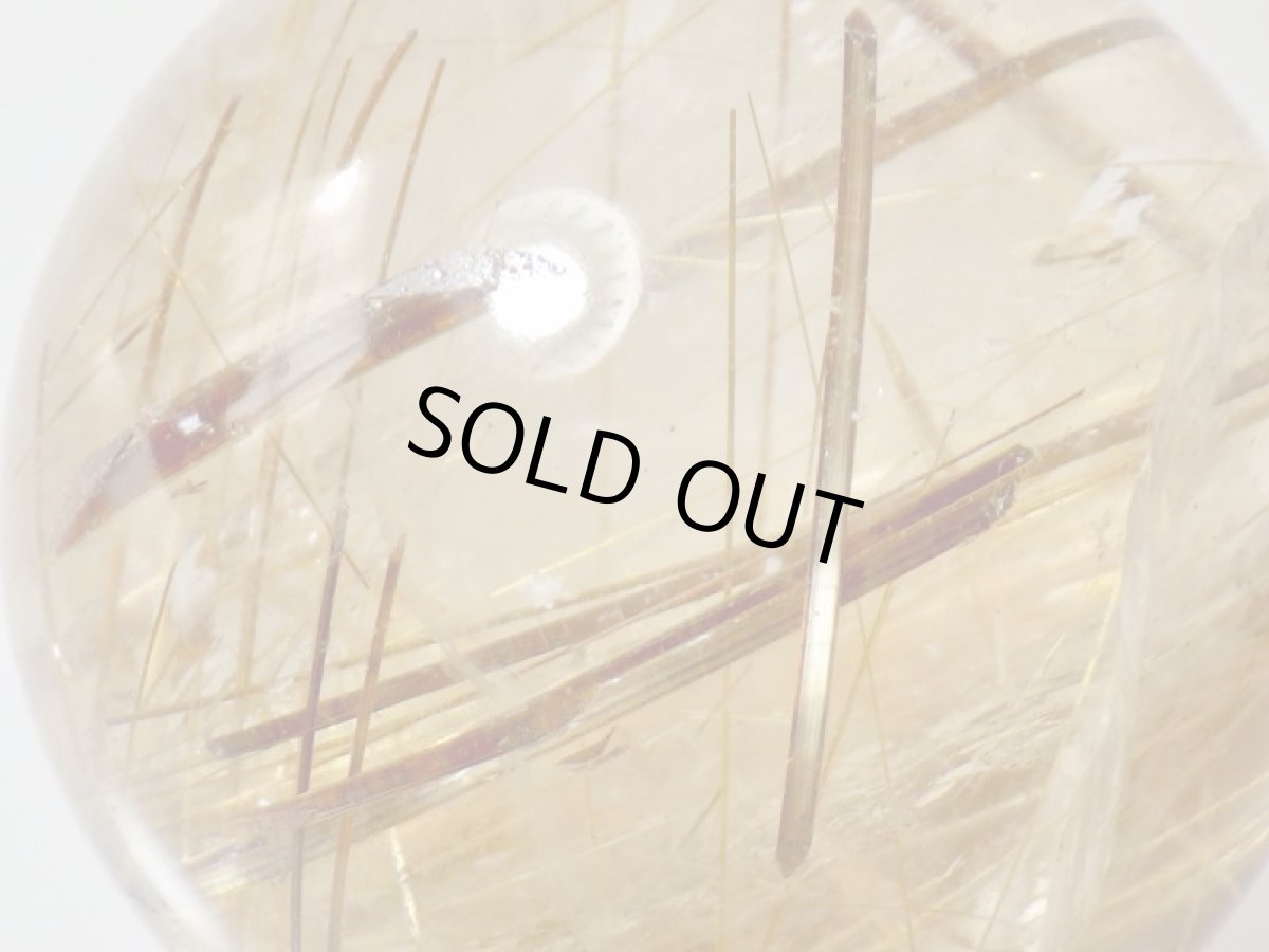 画像10: ゴールデンルチルクォーツ丸玉 (10)