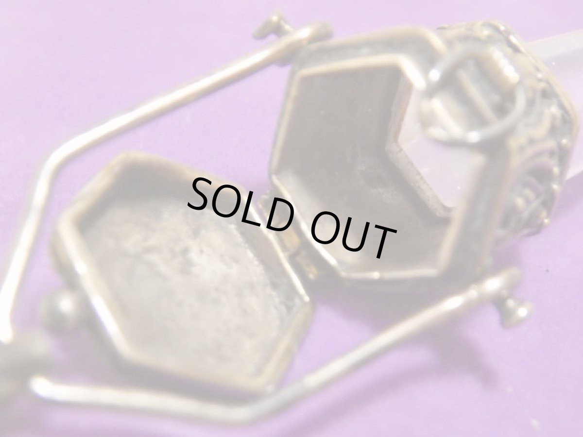 画像4: 925SV水晶ロケットペンダント (4)