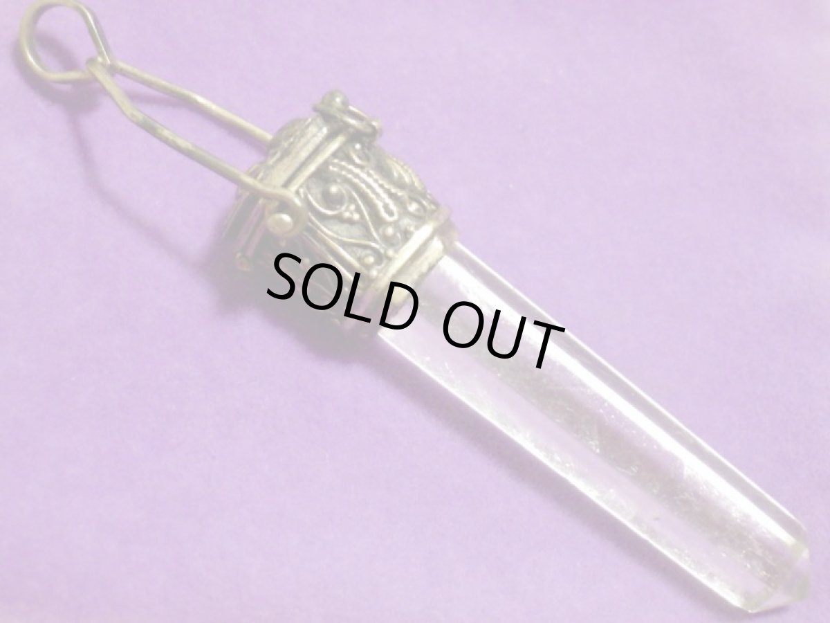 画像6: 925SV水晶ロケットペンダント (6)