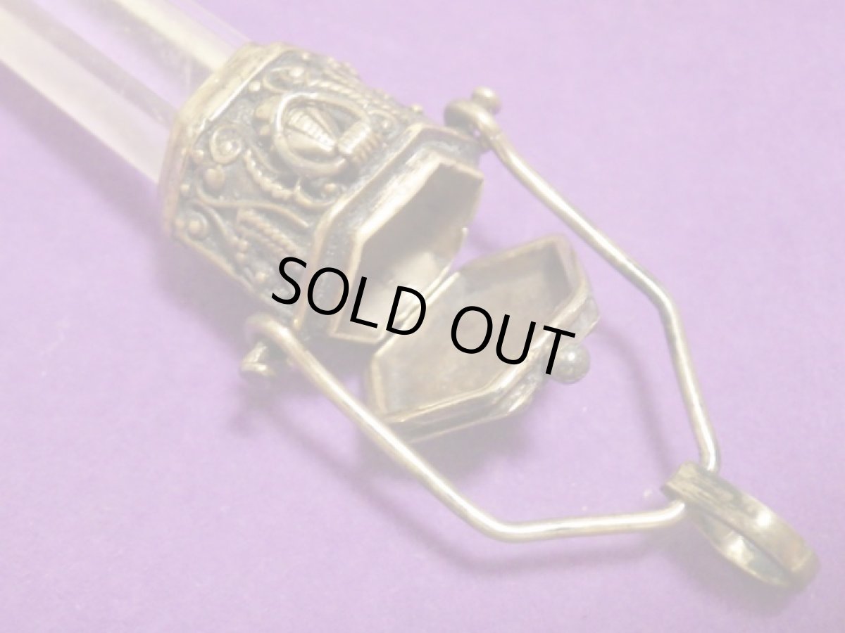 画像3: 925SV水晶ロケットペンダント (3)