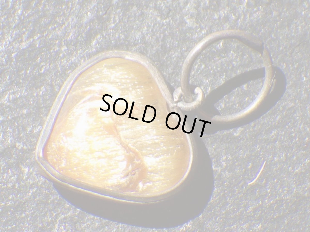 画像2: 925SVゴールデンルチルクォーツペンダントＡ (2)