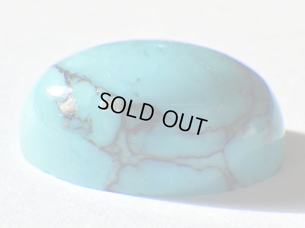 画像3: スパイダーウェブターコイズカボッション　12.2ct (3)