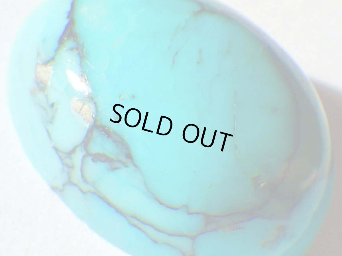 画像5: スパイダーウェブターコイズカボッション　12.2ct (5)