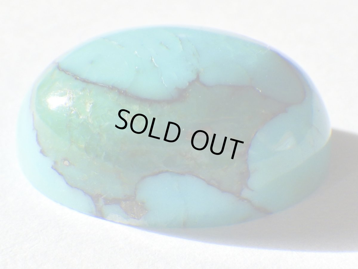 画像2: スパイダーウェブターコイズカボッション　12.2ct (2)