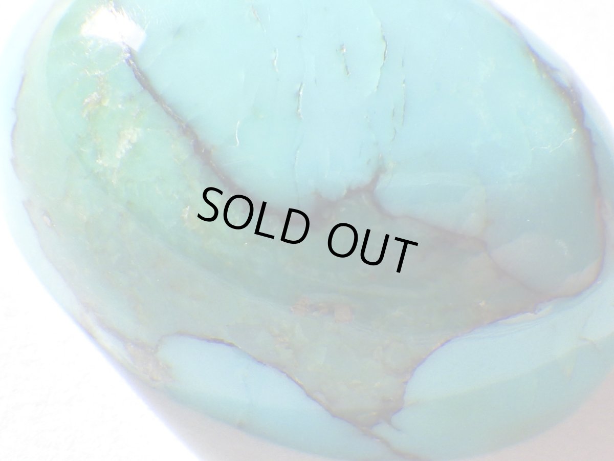 画像4: スパイダーウェブターコイズカボッション　12.2ct (4)