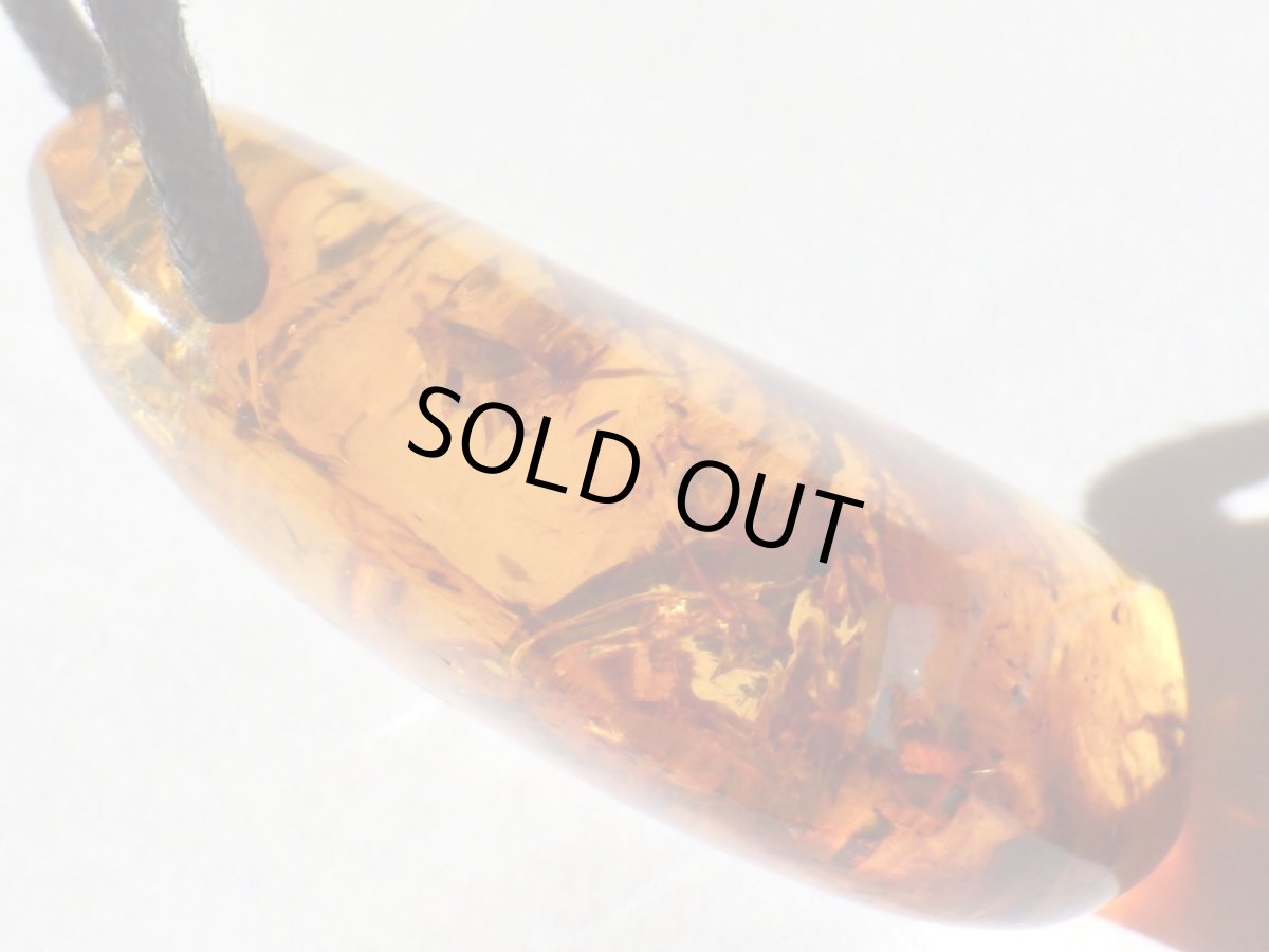 画像3: メキシコ産ブルーアンバーペンダントＣ (3)