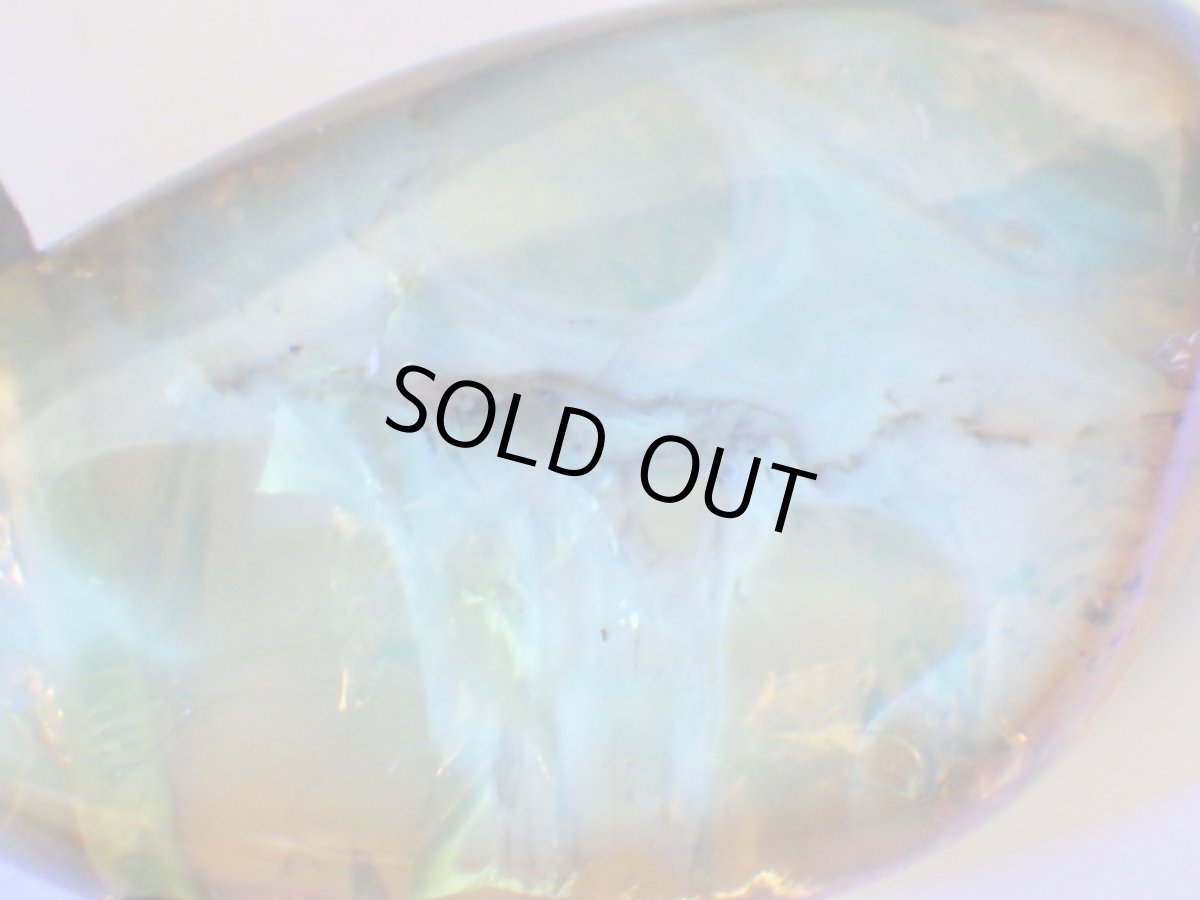 画像4: メキシコ産ブルーアンバーペンダントＣ (4)