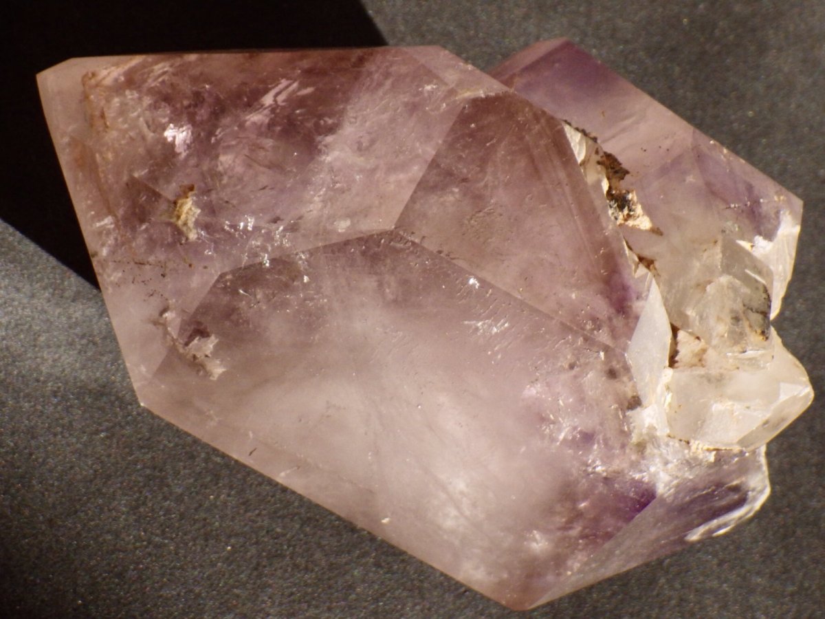 画像8: マダガスカル産水入り両頭アメシストポリッシュ (8)