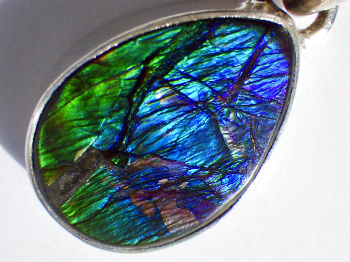 画像2: 925SVアンモライトペンダントＤ (2)