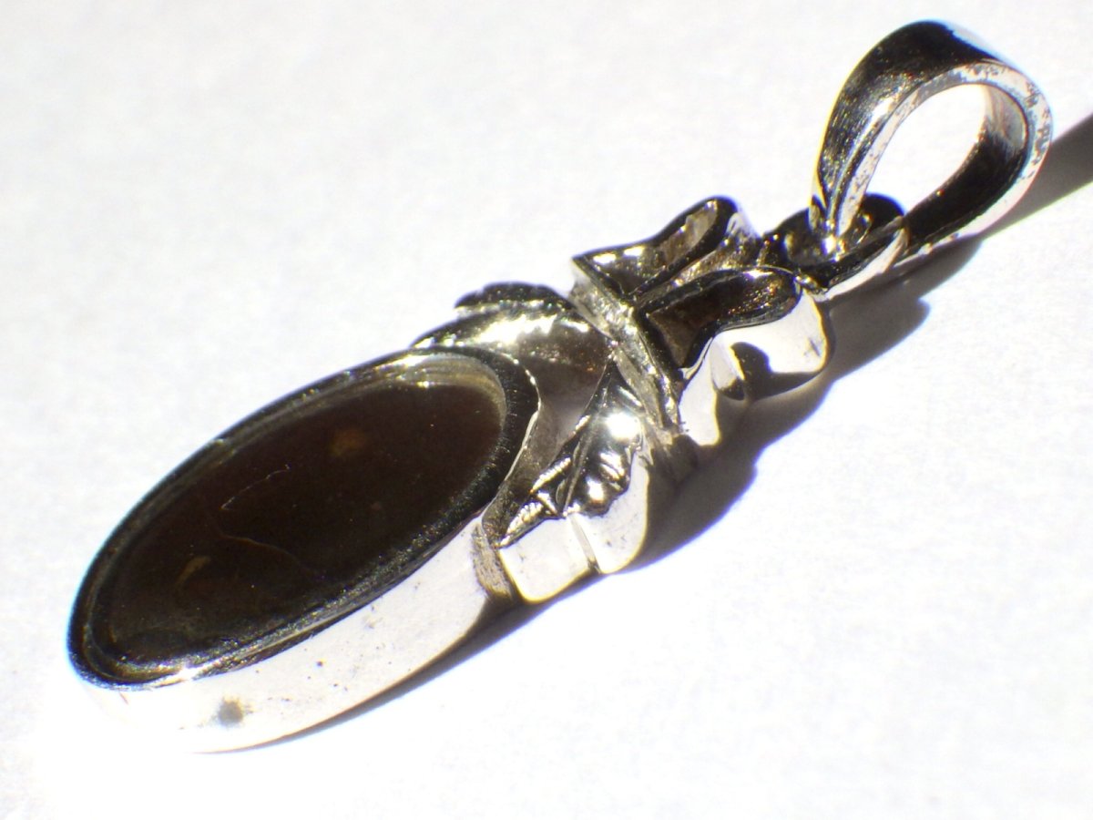 画像4: 925SVアンモライトペンダントＦ (4)