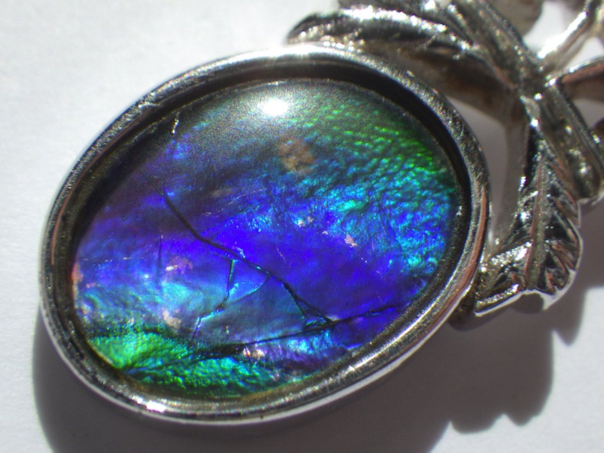 画像3: 925SVアンモライトペンダントＦ (3)