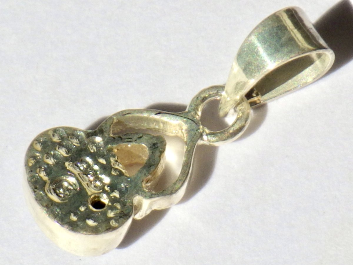 画像4: 925SVアンモライトミニペンダントＡ (4)