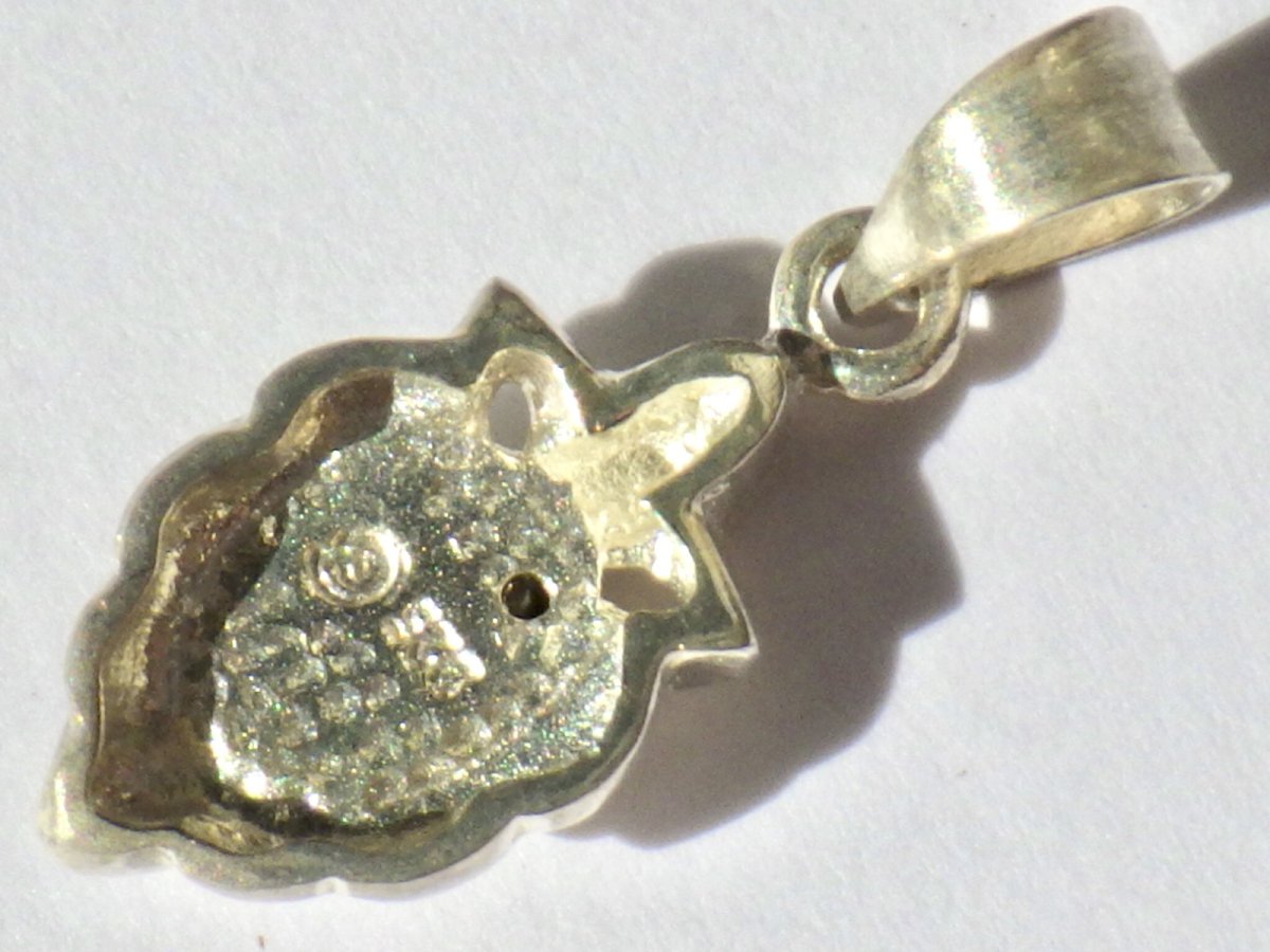 画像4: 925SVアンモライトミニペンダントＢ (4)