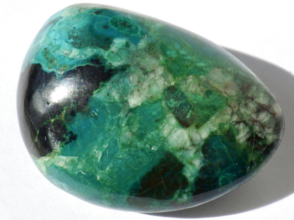 画像1: ペルー産クリソコラ磨き石Ｂ (1)