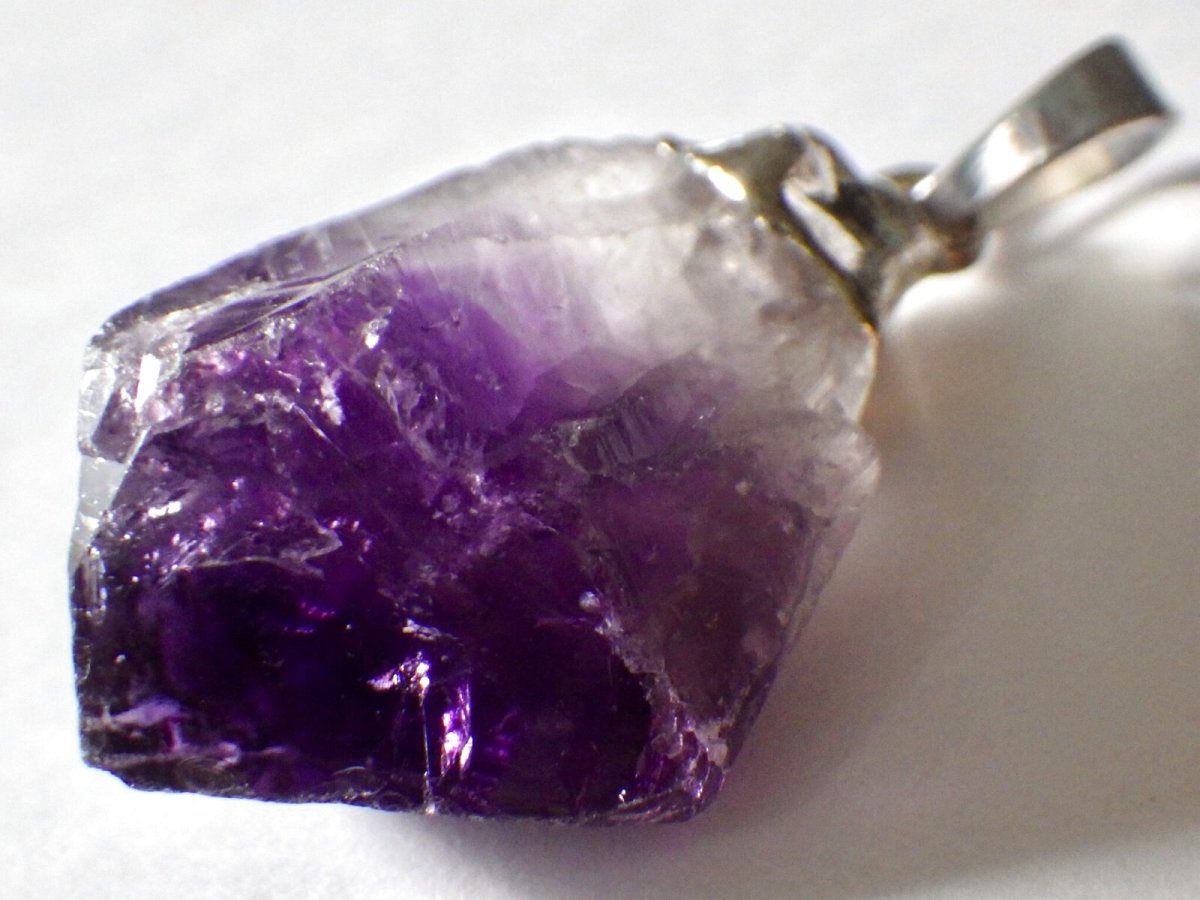 画像1: アメシスト原石ペンダントＤ (1)