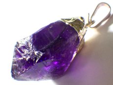 画像2: アメシスト原石ペンダントＢ (2)
