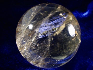 画像1: ブラジル産レインボー水晶球83ミリ (1)