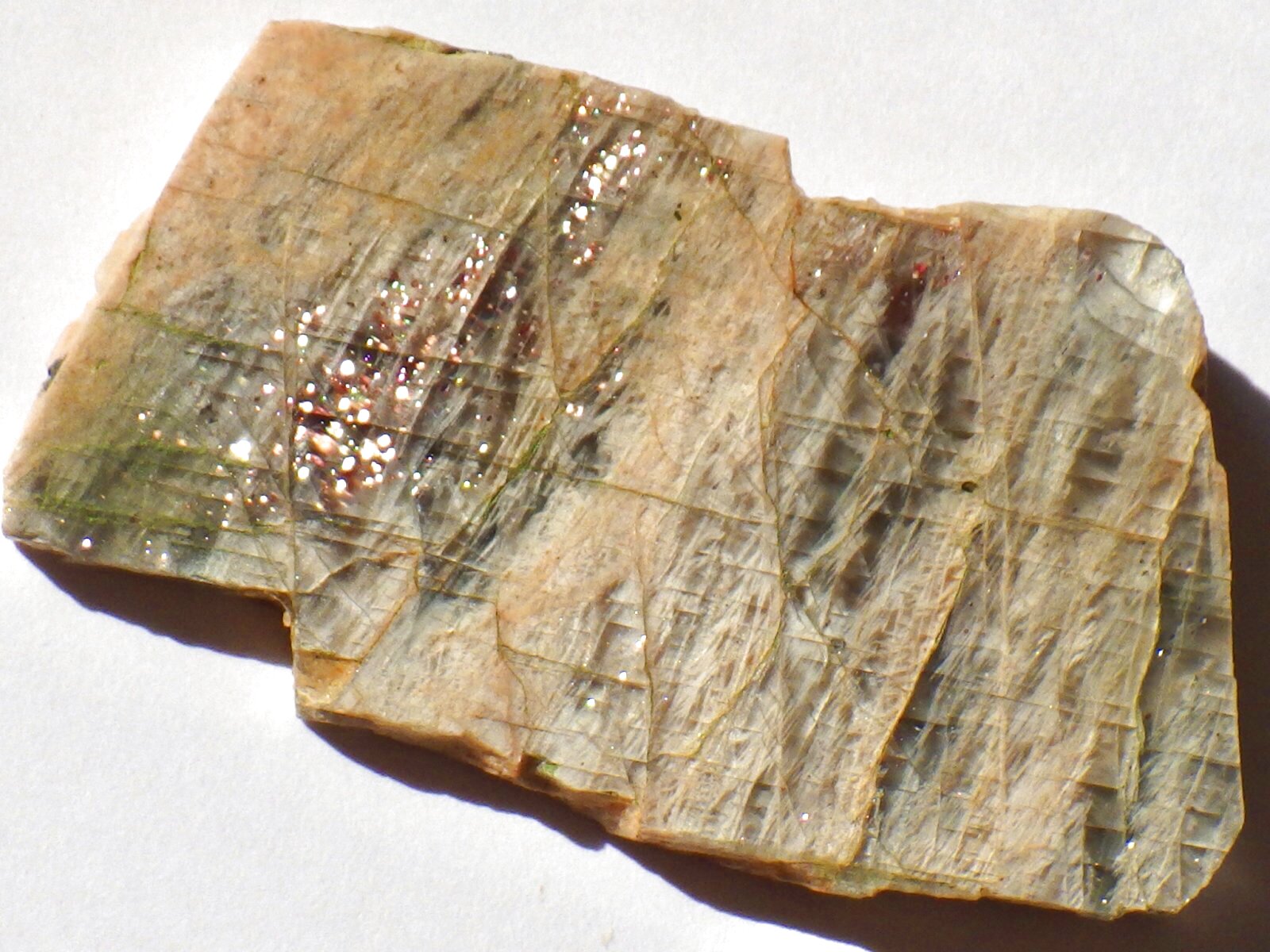 ロシア ウラル産 サンムーンストーン 片面研磨 ロシア ウラル産 サンムーンストーン 片面研磨